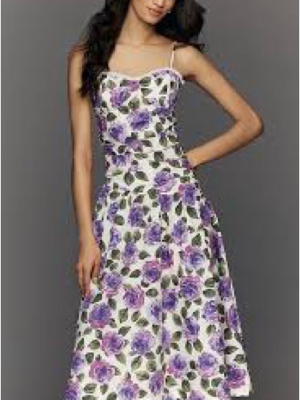 Maeve Cotton Printed Midi Dress NWT size X-LG Retail $178